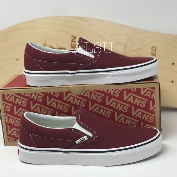 VANS Classic Slip On Madder Brown White W AUTHENT - Picture 2 of 7